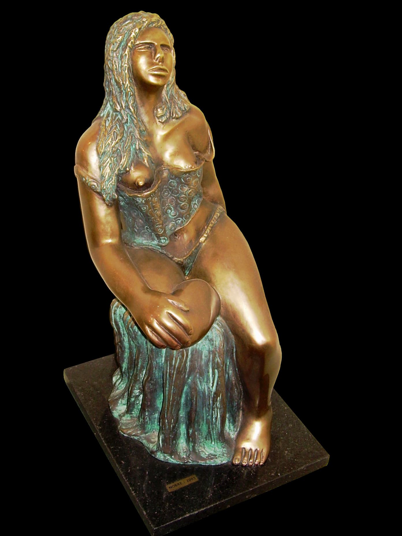 Escultura em bronze e cobre nº 17 — obra de Emicles Nogueira Nobre, escultor em Brasília (DF)