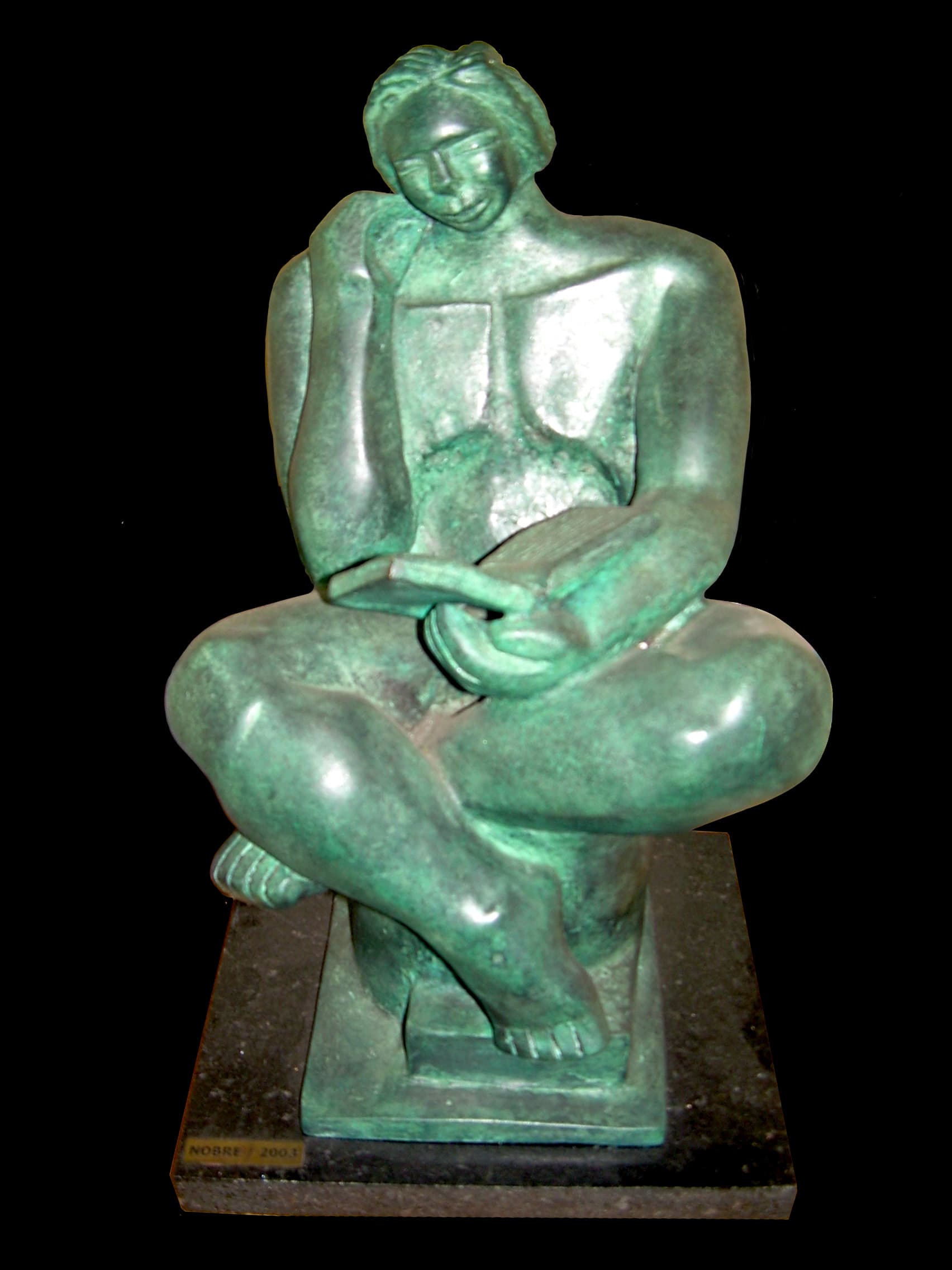 Escultura em bronze e cobre nº 8 — obra de Emicles Nogueira Nobre, escultor em Brasília (DF)