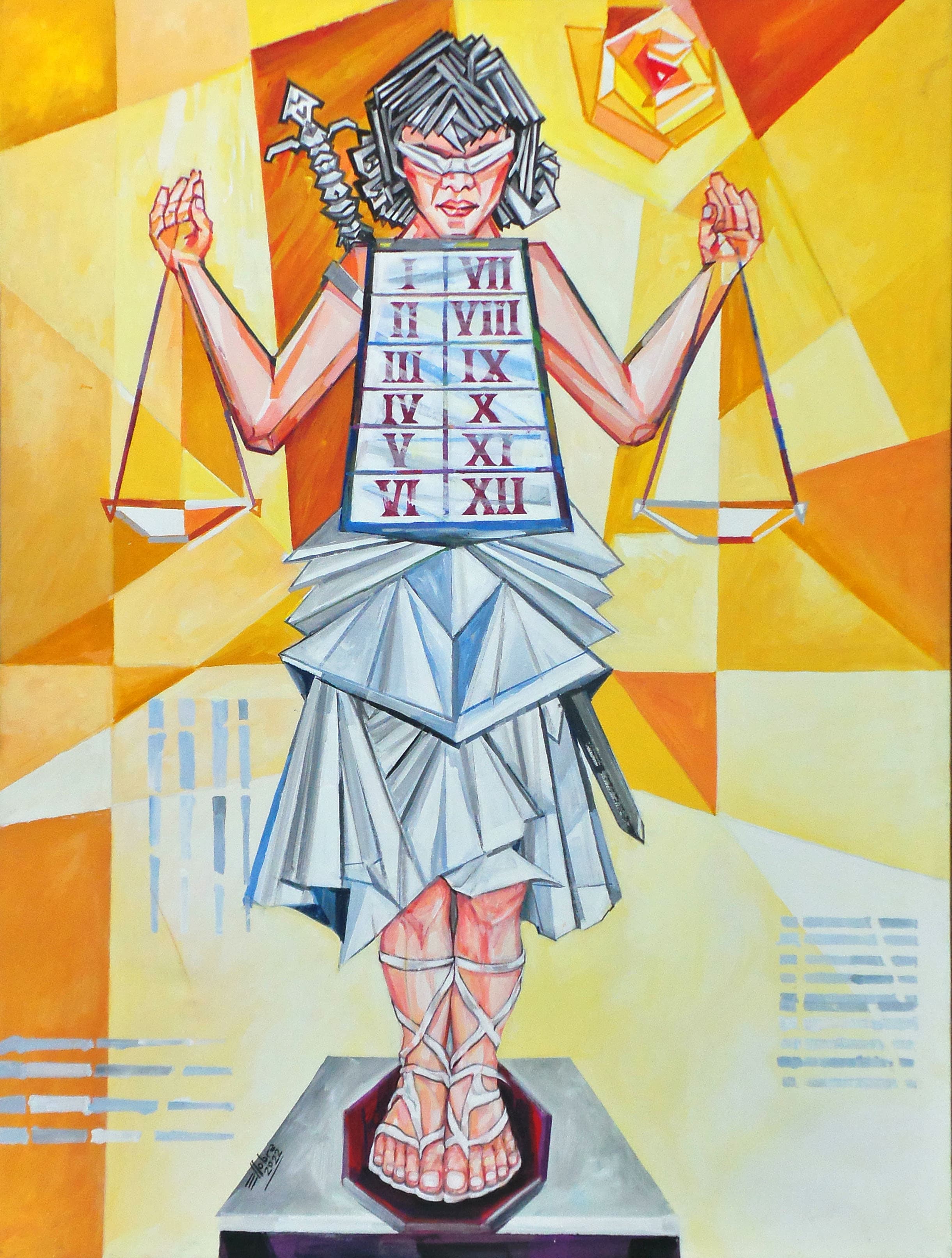 Pintura nº 1 — obra de Emicles Nogueira Nobre, artista plástico em Brasília (DF)