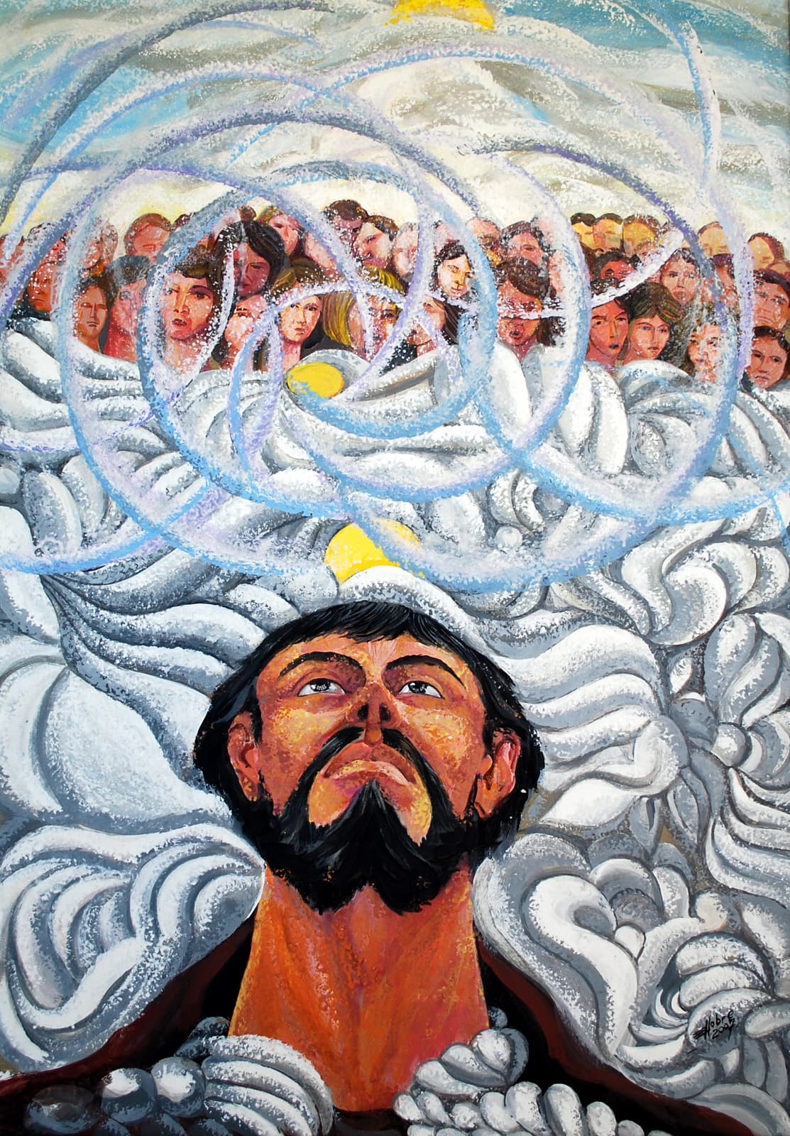 Pintura nº 10 — obra de Emicles Nogueira Nobre, artista plástico em Brasília (DF)