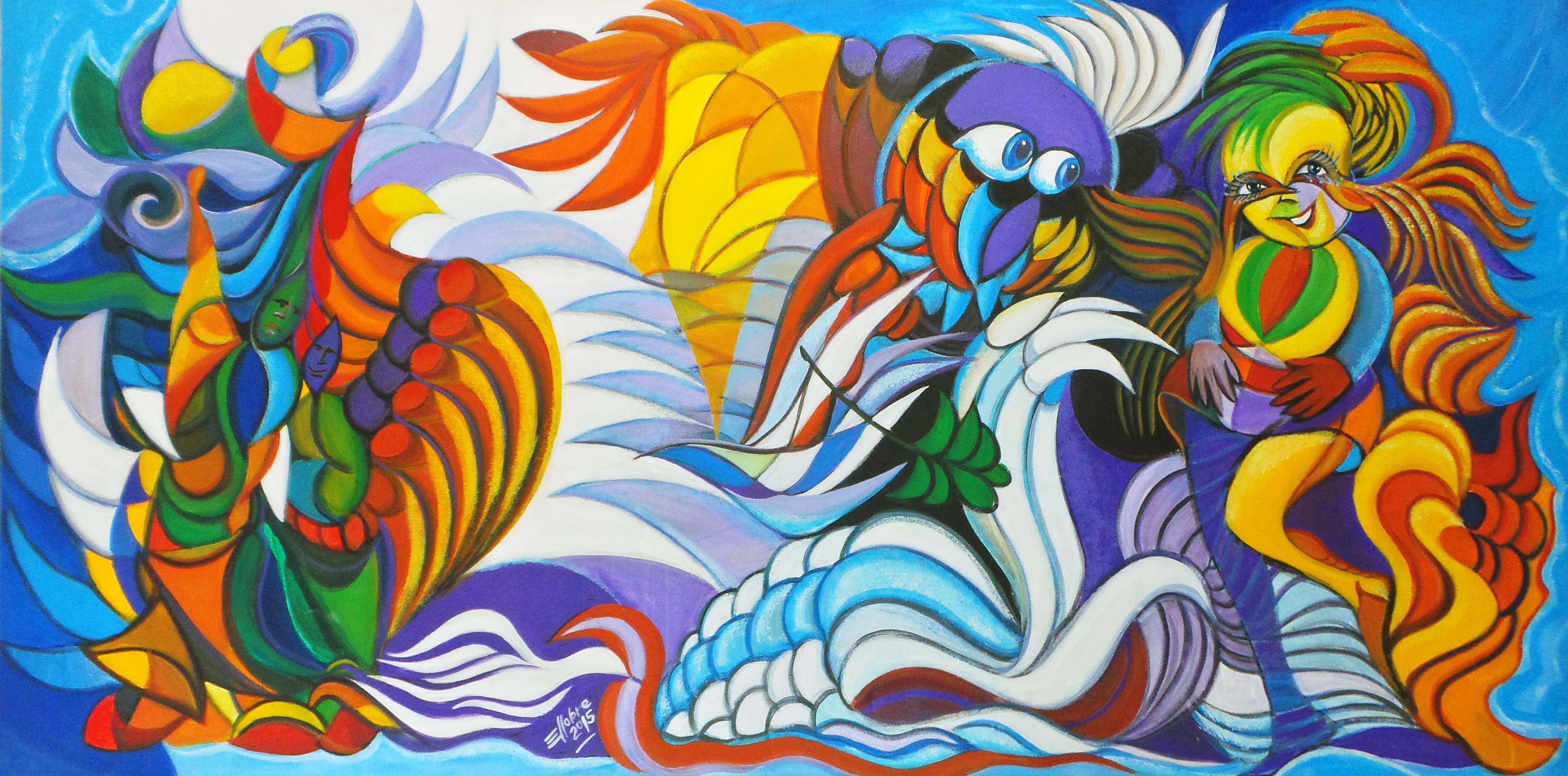 Pintura nº 26 — obra de Emicles Nogueira Nobre, artista plástico em Brasília (DF)