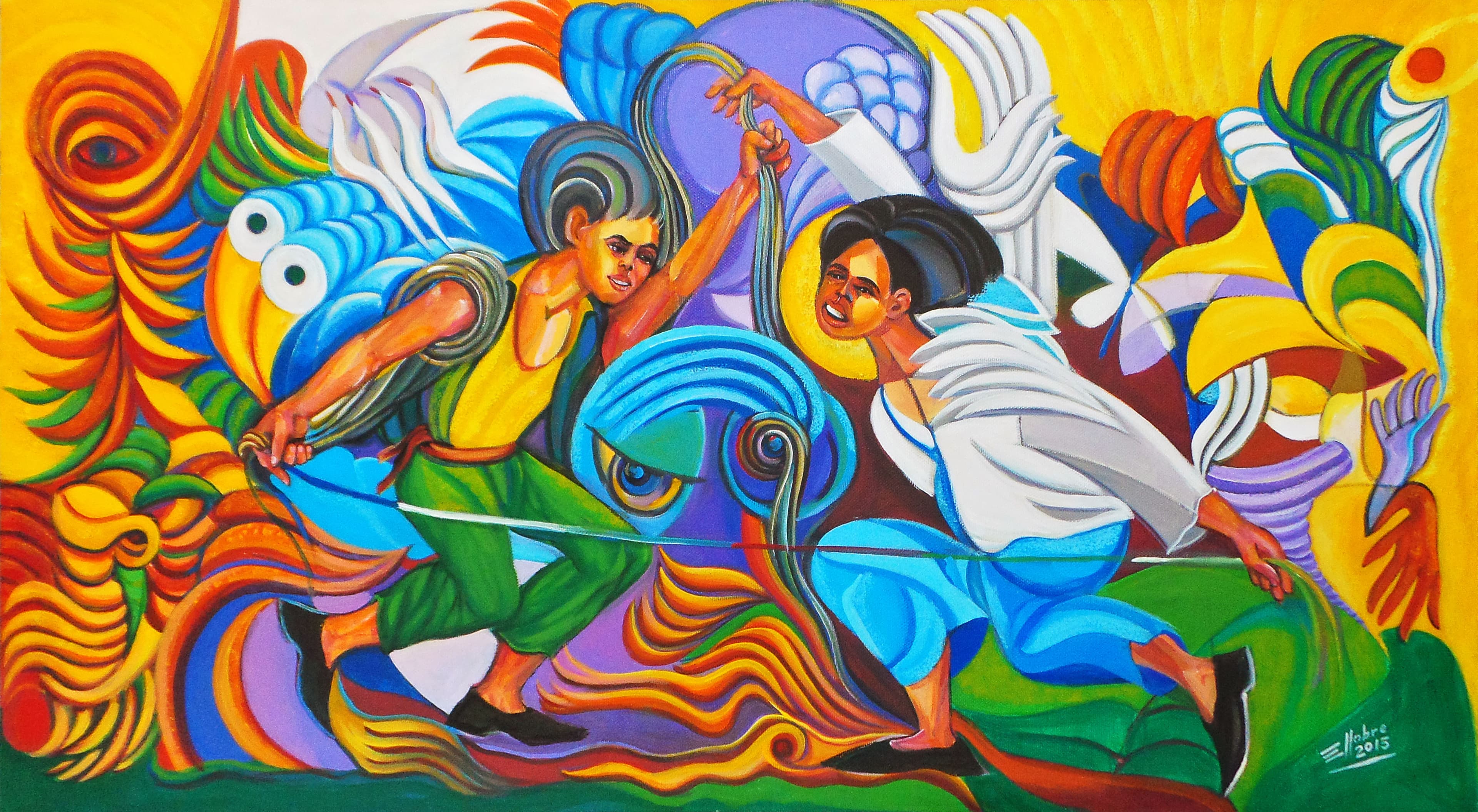 Pintura nº 27 — obra de Emicles Nogueira Nobre, artista plástico em Brasília (DF)