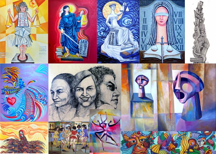 Pinturas e desenhos — arte contemporânea em Brasília — obras de Emicles Nogueira Nobre