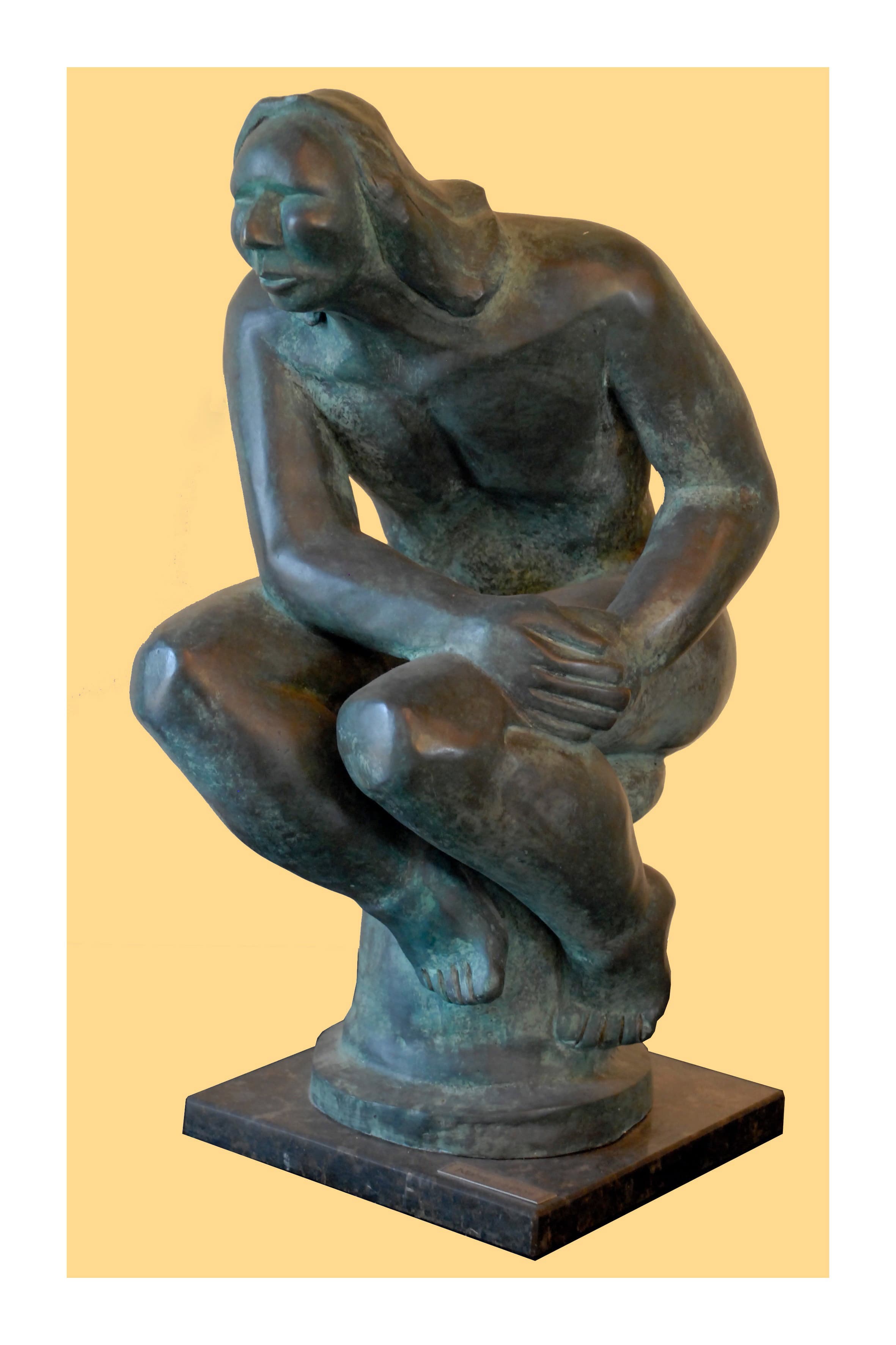 Escultura em bronze e cobre nº 19 — obra de Emicles Nogueira Nobre, escultor em Brasília (DF)
