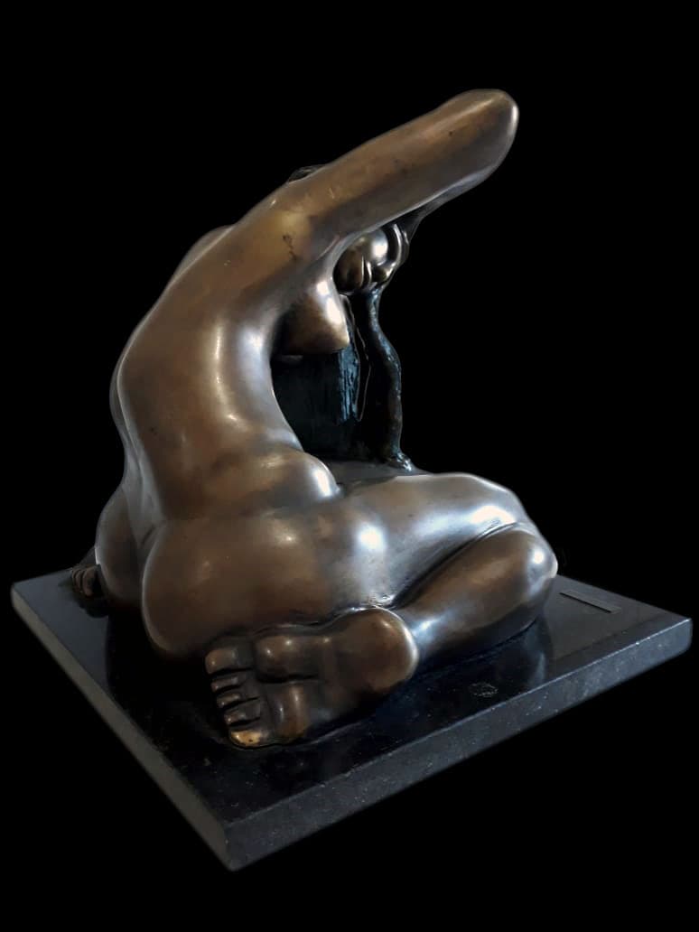 Escultura em bronze e cobre nº 3 — obra de Emicles Nogueira Nobre, escultor em Brasília (DF)