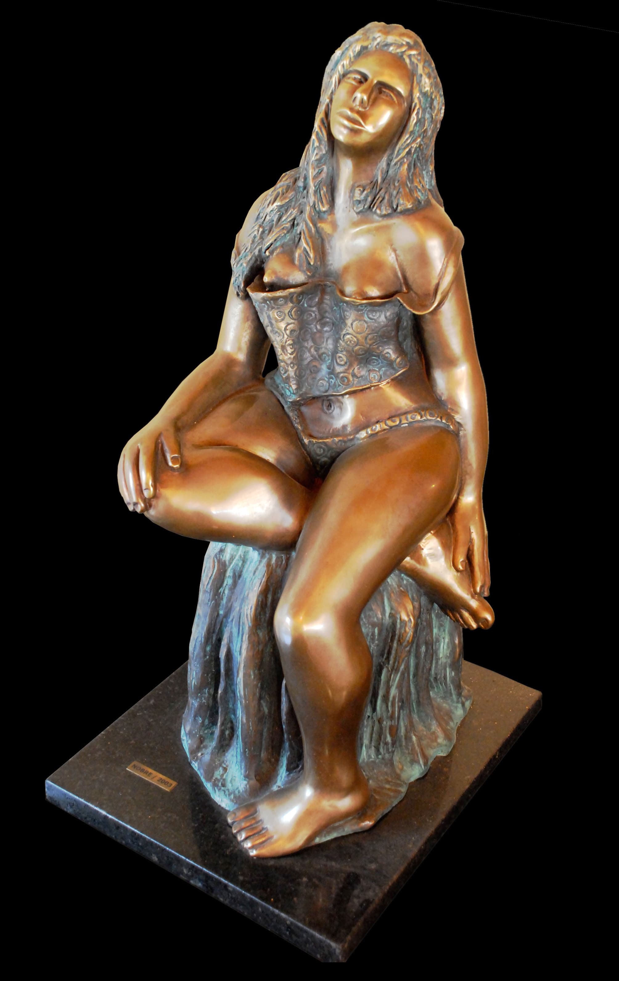 Escultura em bronze e cobre nº 6 — obra de Emicles Nogueira Nobre, escultor em Brasília (DF)