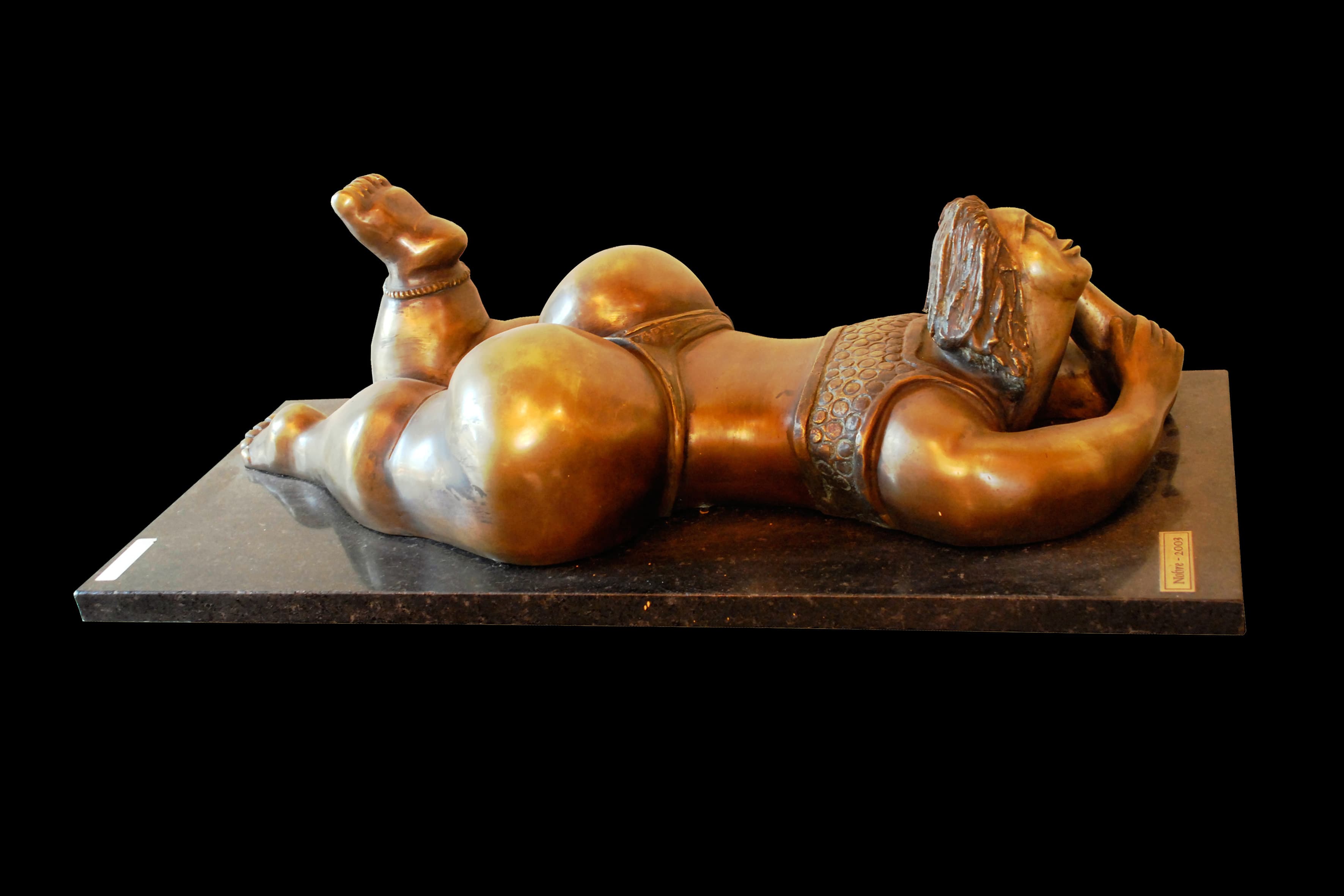 Escultura em bronze e cobre nº 7 — obra de Emicles Nogueira Nobre, escultor em Brasília (DF)