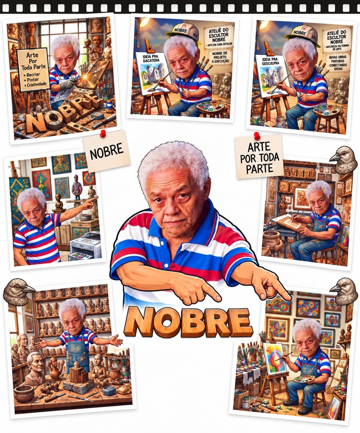Desenho nº 1 — obra de Emicles Nogueira Nobre, artista plástico em Brasília (DF)