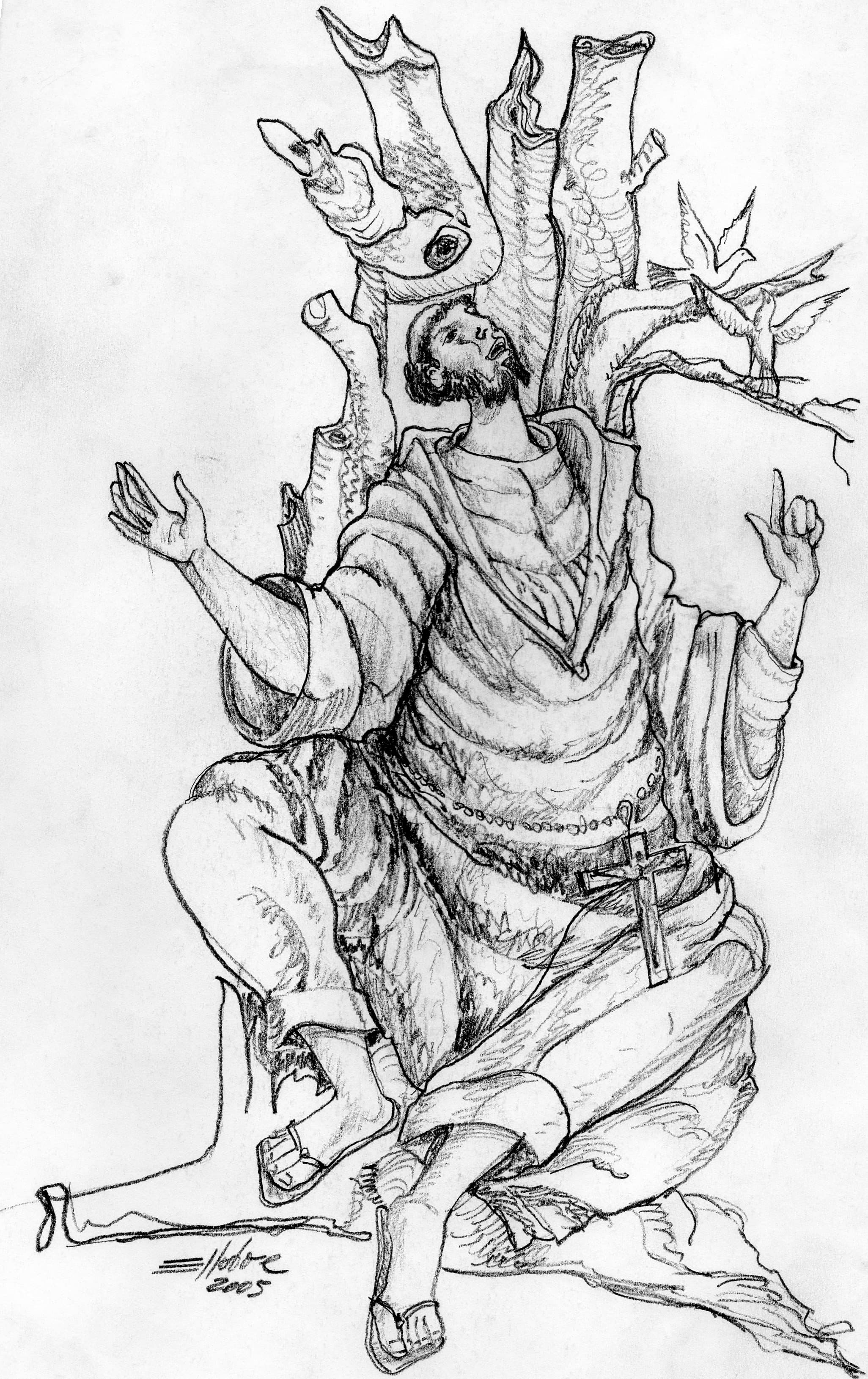 Desenho nº 17 — obra de Emicles Nogueira Nobre, artista plástico em Brasília (DF)