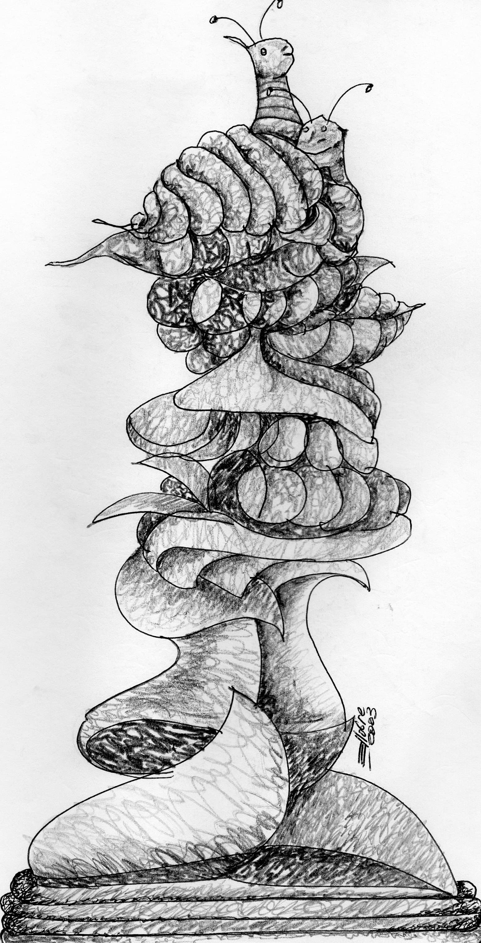 Desenho nº 3 — obra de Emicles Nogueira Nobre, artista plástico em Brasília (DF)