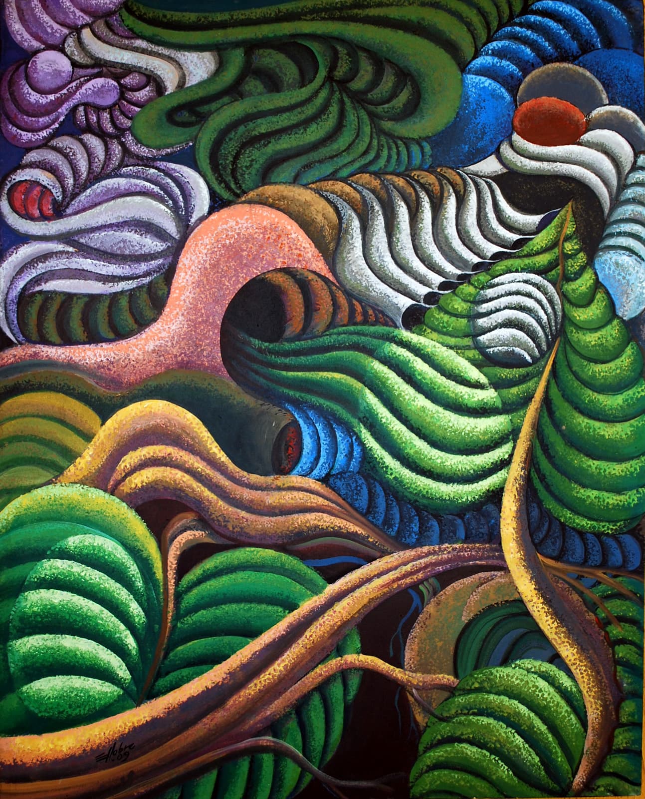 Pintura nº 36 — obra de Emicles Nogueira Nobre, artista plástico em Brasília (DF)