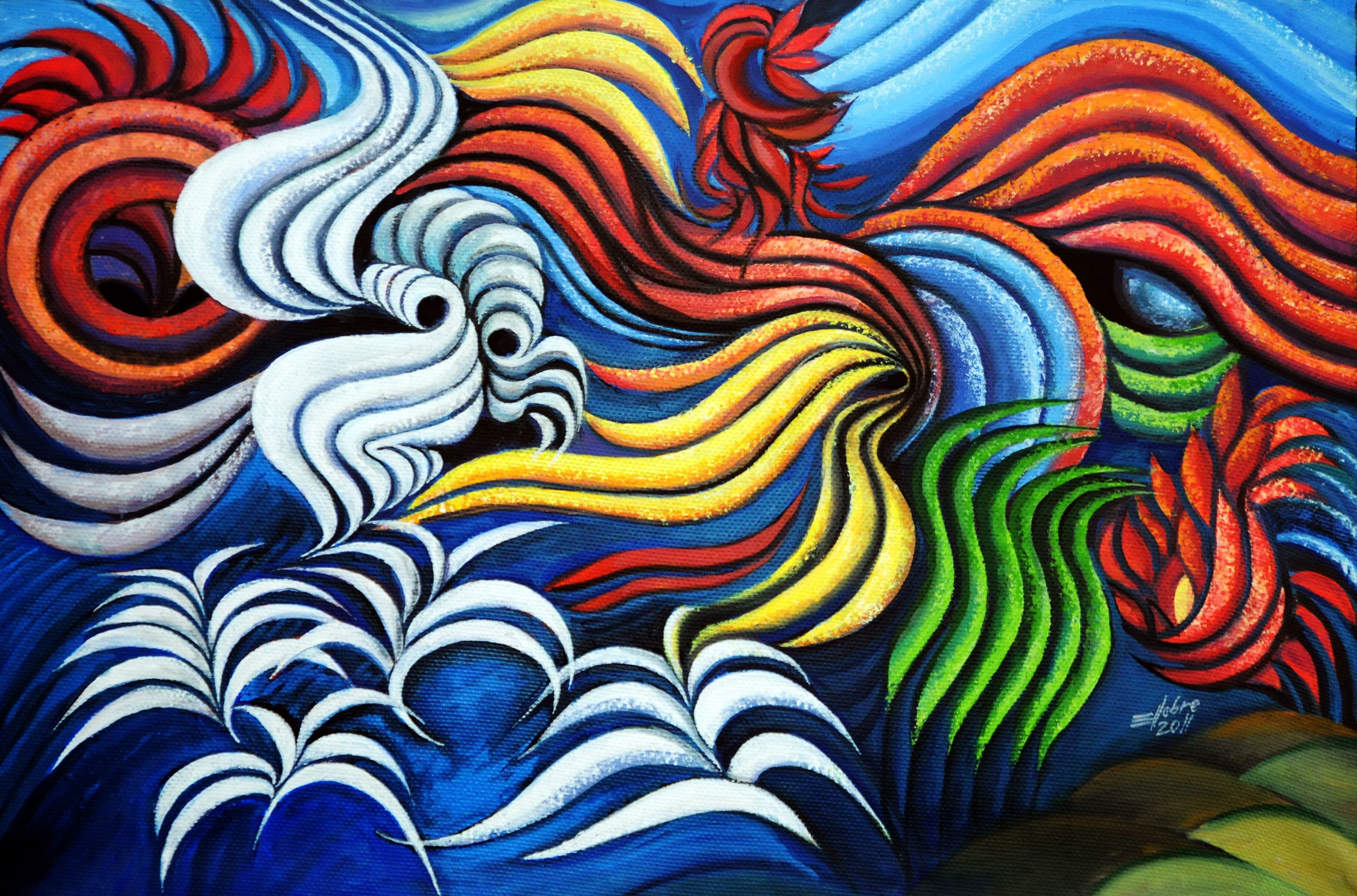 Pintura nº 38 — obra de Emicles Nogueira Nobre, artista plástico em Brasília (DF)