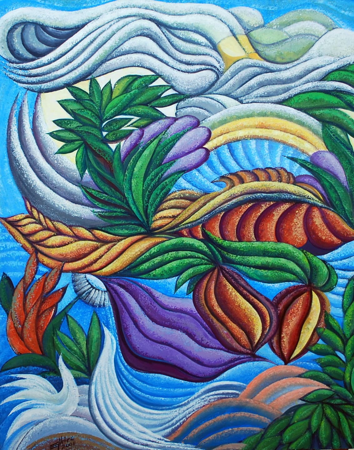 Pintura nº 46 — obra de Emicles Nogueira Nobre, artista plástico em Brasília (DF)