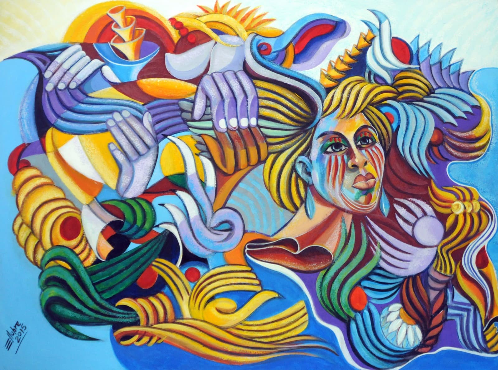 Pintura nº 47 — obra de Emicles Nogueira Nobre, artista plástico em Brasília (DF)