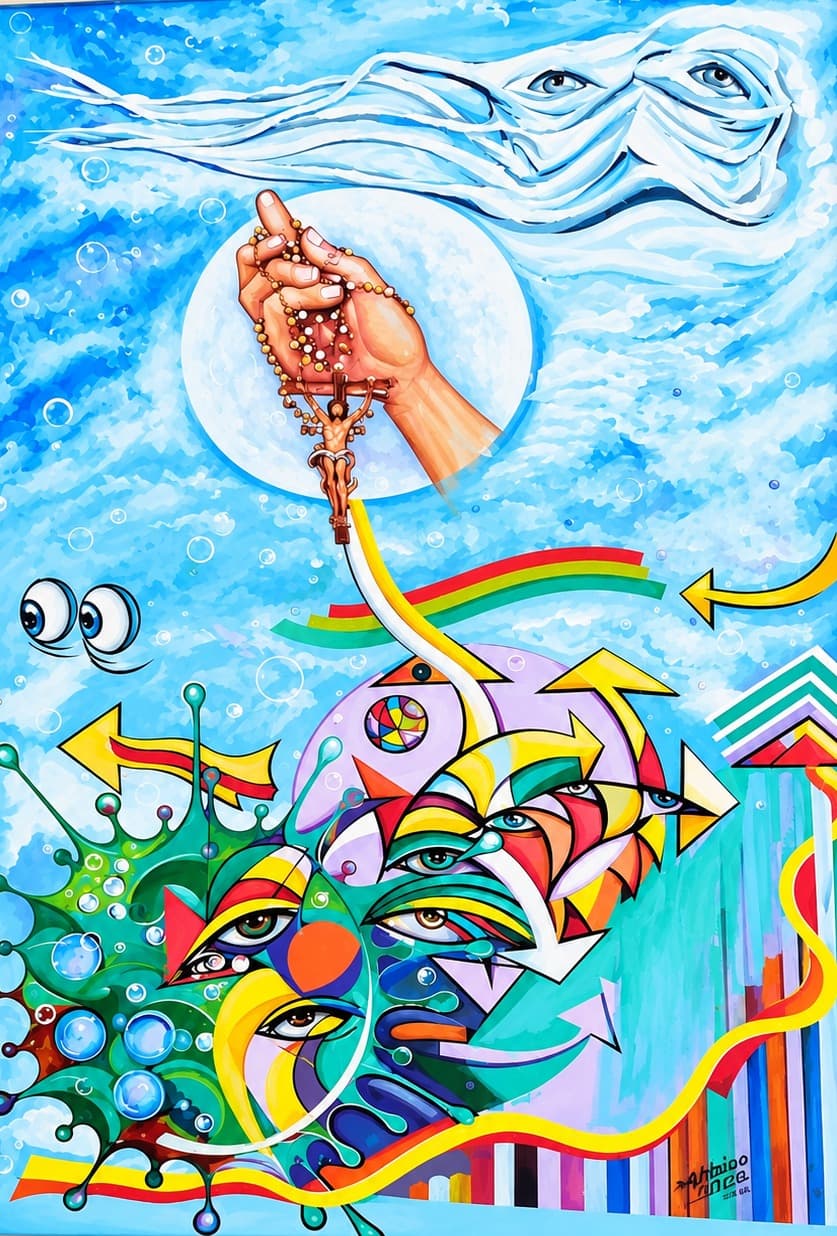 Pintura nº 57 — obra de Emicles Nogueira Nobre, artista plástico em Brasília (DF)